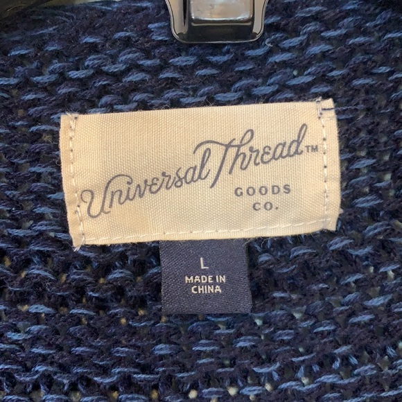 Universal Thread Navy & Blue Knit Open Cardigan - Picture 3 of 6